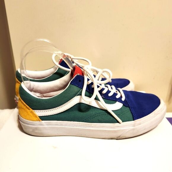 VANS "Old Skool Yacht" Colorblock Suede/Canvas Lace Up Sneakers Womens Sz.8 $135 - Picture 4 of 8
